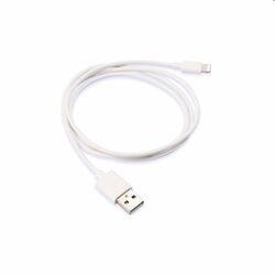Kábel USB/Lightning, 0,2 m, biely foto