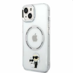 Zadný kryt Karl Lagerfeld MagSafe IML Karl and Choupette NFT pre Apple iPhone 14 Plus, transparentná | pgs.sk
