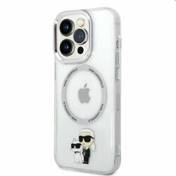 Zadný kryt Karl Lagerfeld MagSafe IML Karl and Choupette NFT pre Apple iPhone 14 Pro Max, transparentná | pgs.sk