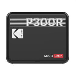 Kodak Printer Mini 3 Plus Retro, black - OPENBOX (Rozbalený tovar s plnou zárukou)