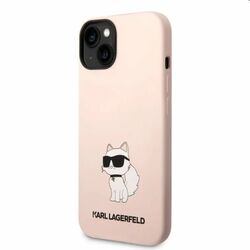 Zadný kryt Karl Lagerfeld Liquid Silicone Choupette NFT pre Apple iPhone 14 Plus, ružová | pgs.sk