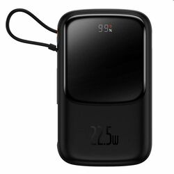 Baseus PPQD020101 Qpow Pro Digital Display Powerbank 10000mAh, 22.5W, čierna