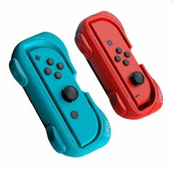 iPega Grip s popruhom pre Nintendo Joy-Con ovládače, modrý/červený (2ks) foto