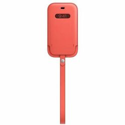 Apple iPhone 12 mini Leather Sleeve with MagSafe, pink citrus - OPENBOX (Rozbalený tovar s plnou zárukou)