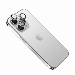 FIXED ochranné sklá šošoviek fotoaparátov pre Apple iPhone 13 Pro, 13 Pro Max, strieborná foto