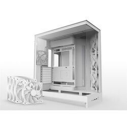 NZXT case H9 Flow, ATX, Large Dual Chamber Mid Tower, white