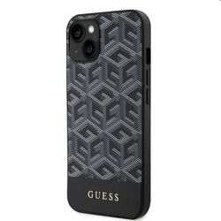 Zadný kryt Guess PU G Cube MagSafe for Apple iPhone 13, čierna