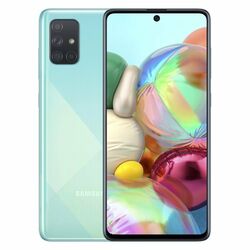 Samsung Galaxy A71 - A715F, 6/128GB, Dual SIM, Prism Crush Blue, Trieda C - použité, záruka 12 mesiacov