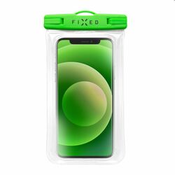 Vodeodolné plávajúce puzdro na mobil FIXED s kvalitným uzamykacím systémom a certifikáciou IPX8, zelená | pgs.sk