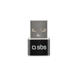SBS Adaptér USB samec/USB-C samica, čierna | pgs.sk