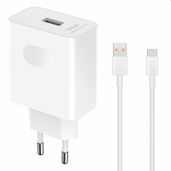 Rýchlonabíjačka Honor SuperCharge 66 W s USB-C káblom, biela | pgs.sk