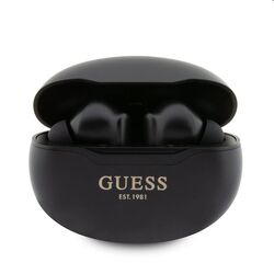Guess True Wireless Metalic Finish BT5.3 6H Stereo Earphones, čierne