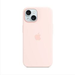 Silikónový zadný kryt pre Apple iPhone 15 Plus s MagSafe, svetlo ružová | pgs.sk