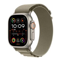 Apple Watch Ultra 2 GPS , 49mm , titánové puzdro  s trailovým remienkom zelená/šedá - M/L | pgs.sk