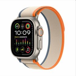 Apple Watch Ultra 2 GPS , 49mm , titánové puzdro  s trailovým remienkom oranžová/béžová - M/L | pgs.sk