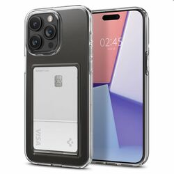 Zadný kryt Spigen Crystal Slot pre Apple iPhone 15 Pro Max, transparentná