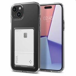 Zadný kryt Spigen Crystal Slot pre Apple iPhone 15, transparentná