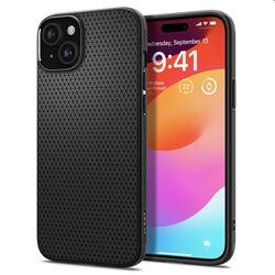 Zadný kryt Zadný kryt Spigen Liquid Air pre Apple iPhone 15 Plus, matná čierna