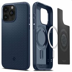 Zadný kryt Spigen Mag Armor MagSafe pre Apple iPhone 15 Pro Max, námornícka modrá
