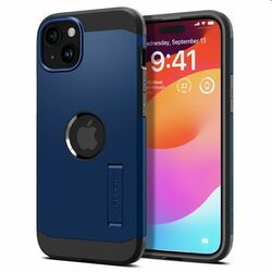Zadný kryt Spigen Tough Armor MagSafe pre Apple iPhone 15, modrá