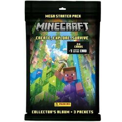 Zberateľské karty Panini Minecraft 3 Starter Set foto