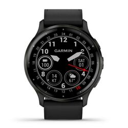 Garmin VENU 3, Black/Slate, Leather