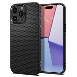Zadný kryt Zadný kryt Spigen Liquid Air pre Apple iPhone 15 Pro Max, matná čierna