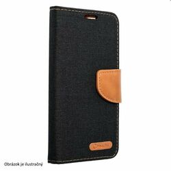 Knižkové puzdro CANVAS pre Apple iPhone 14, čierna