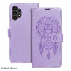 Knižkové puzdro MEZZO Book dreamcatcher pre Xiaomi Redmi 12C, fialová foto