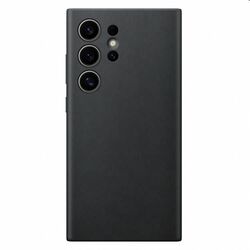 Zadný kryt Leather Cover pre Samsung S24 Ultra, čierna foto