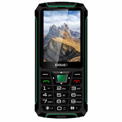Evolveo StrongPhone W4, vodotesný odolný Dual SIM telefón, čierno-zelený foto