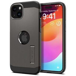 Zadný kryt Spigen Tough Armor MagSafe pre Apple iPhone 15, šedá