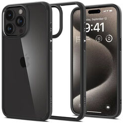 Zadný kryt Spigen Ultra Hybrid pre Apple iPhone 15 Pro, čierna