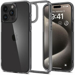 Zadný kryt Spigen Ultra Hybrid pre Apple iPhone 15 Pro Max, šedá
