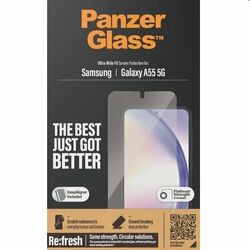 Ochranné sklo PanzerGlass Re:fresh UWF s aplikátorom pre Samsung Galaxy A55 5G, čierne foto