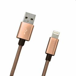 MobilNET Dátový a nabíjací kábel USB/Lightning, 2A, 1m, medený | pgs.sk
