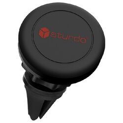 Sturdo mini magnetický držiak do auta do ventilačnej mriežky, čierny
