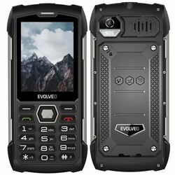 Evolveo StrongPhone H1, vodotesný odolný Dual SIM telefón, čierno-strieborný