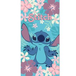 Osúška Stitch Flowers (Disney), bavlna