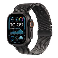 Apple Watch Ultra 2 GPS + Cellular 49mm Black Titanium Case with Black Titanium Milanese Loop - S