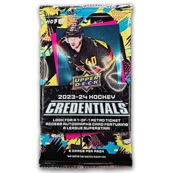 2023-24 Upper Deck Credentials balíček kariet