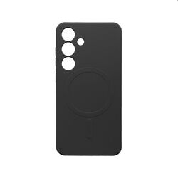 MobilNET silikónové puzdro pre Samsung Galaxy S25, čierne (MagFiber)
