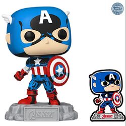 POP! Marvel: The Avengers Captain America (Special Edition) + odznak