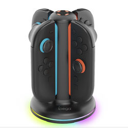 Nabíjacia stanca iPega SW2052 pre Nintendo Switch 2 Joy-con s RGB, čierna