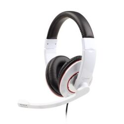 Slúchadlá GEMBIRD MHS-001 Gaming glossy white, mikrofón