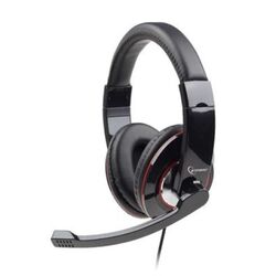 Slúchadlá GEMBIRD MHS-U-001 Gaming black, USB, mikrofón