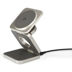 EPICO UltraBase Qi2 3in1 Fold Alu Mag+ Wireless Charging Stand EF55 - titanová