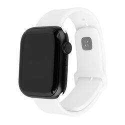 FIXED Silicone Sporty Strap pro Apple Watch 41/40/38 mm, biely