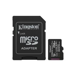 Kingston 256GB microSDXC Canvas Select Plus Gen3 150MB/s A1 Card + adaptér