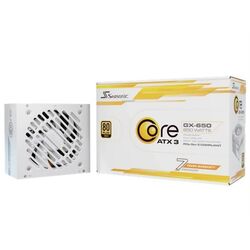 Seasonic CORE GX GOLD 650W V2 ATX 3.1, PCIe 5.1, modular, white